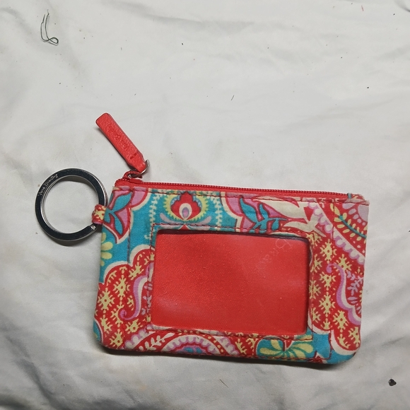 Vera Bradley Red and Blue Patterned Wallet - Picture 1 of 2